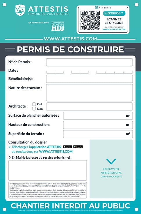 Permis tacite affichage