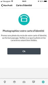 rajoutez votre carte d'identité à l'application Attestis pour iOS