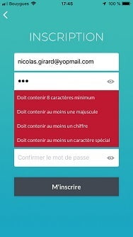 Inscrivez vous à Attestis sur iOS