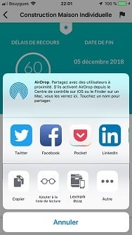 Partagez votre projet de construction depuis l'application Attestis pour obtenir plus de preuves de l'affichage de votre permis de construire ou déclaration préalable