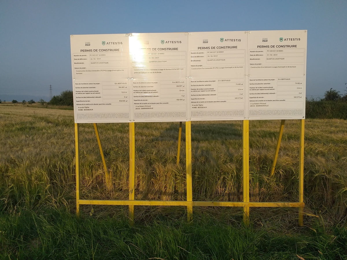 affichage des autorisations d'urbanisme pour un entrepôt de Quartus Logistique affichage des autorisations d'urbanisme pour un entrepôt de Quartus Logistique