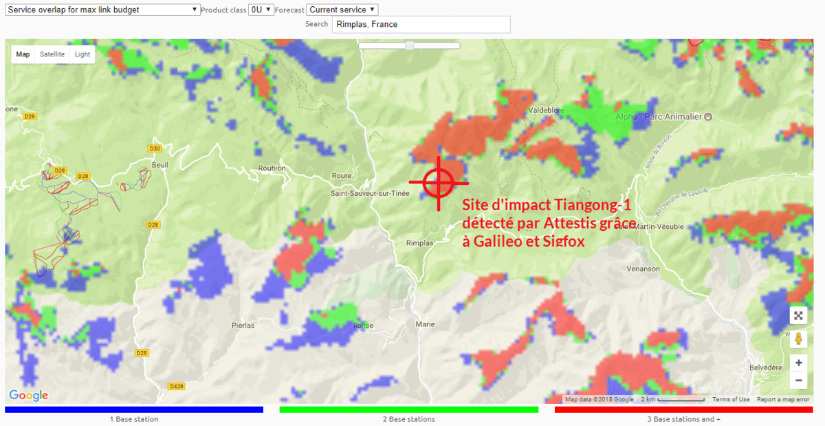 Rimplas site impact Tiangong-1